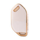 Nano High Quality Cover For Kia Remote Key 8 Button White Color KIA-S11J8