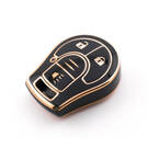 Nuova cover aftermarket nano di alta qualità per chiave telecomando Nissan a 3 pulsanti, colore nero NS-D11J3B | Emirates Keys -| thumbnail