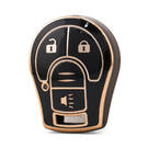 Cover di alta qualità nano per chiave telecomando Nissan 3 pulsanti colore nero NS-D11J3B