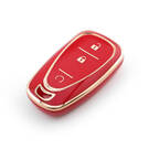 New Aftermarket Nano High Quality Cover For Chevrolet Remote Key 3 Button Red Color CRL-B11J3A | Emirates Keys -| thumbnail