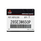 Nouvelle clé télécommande intelligente d'origine / OEM Mitsubishi Eclipse Cross 2024 3 + 1 boutons 315 MHz Numéro de pièce OEM : 285E3W650P - ID FCC : GHR-M013-GTB | Emirates Keys -| thumbnail
