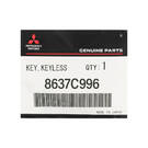 New Mitsubishi Mirage 2024 Genuine / OEM Smart Remote Key 2+1 Buttons 315MHz OEM Part Number: 8637C996 / 285E3W530P - FCC ID: GHR-M013-NSL | Emirates Keys -| thumbnail