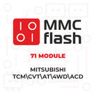 MMCFlash - 71 Modulo, Mitsubishi TCM\CVT\AT\4WD\ACD