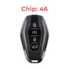 Jetour Original Smart Remote Key 3+1 Buttons 433MHz 46 Chip Black Color