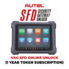 Autel - اشتراك رمز VAG SFD Online Unlock لمدة عام واحد