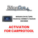DiagCar Nissan LCN EU / Opel Touch and Connect / Suzuki Decoder