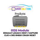 GromCalcTool 0135 Módulo Renault Logan II Rest / Capture / Clio 4 SRS RH850 Crash Reset