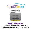 GromCalcTool 0187 Module CHERY SRS RH850 CANBUS CRASH RESET HW 0.0.2 (Continental)