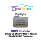GromCalcTool 0189 Módulo EXEED LX SRS INFINEON XC23xx CRASH RESET (Veoneer)