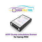 Licença de calculadoras GromCalcTool AFFF Dump para Gprog PRO