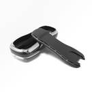 New Aftermarket Nano High Quality Cover For Porsche Remote Key 3 Button Black Color Silver Frame PSC-B11Y | Emirates Keys -| thumbnail