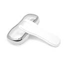 New Aftermarket Nano High Quality Cover For Porsche Remote Key 3 Button White Color Silver Frame PSC-B11Y | Emirates Keys -| thumbnail