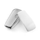 New Aftermarket Nano High Quality Cover For Mercedes Remote Key 3 Button White Color Silver Frame Benz-B11Y3 | Emirates Keys -| thumbnail