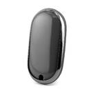 Nano Cover For Mercedes Remote Key 3 Button Dark Gray Silver Frame Benz-C11Y | MK3 -| thumbnail