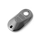 New Aftermarket Nano High Quality Cover For Mercedes Remote Key 3 Button Dark Gray Color Silver Frame Benz-C11Y | Emirates Keys -| thumbnail