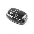 New Aftermarket Nano High Quality Cover For Honda Remote Key 3 Button Black Color Silver Frame HD-J11Y3A | Emirates Keys -| thumbnail