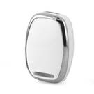 غطاء نانو لمفتاح ريموت هوندا بثلاثة أزرار، لون أبيض، إطار فضي، HD-J11Y3A | MK3 -| thumbnail