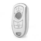 Nano High Quality Cover For Buick Remote Key 6 Button White Color Silver Frame BK-A11Y6B