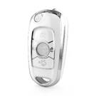 Nano High Quality Cover For Buick Remote Key 4 Button White Color Silver Frame BK-B11Y