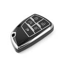 New Aftermarket Nano High Quality Cover For Buick Remote Key 5 Button Black Color Silver Frame BK-D11Y5A | Emirates Keys -| thumbnail