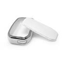 New Aftermarket Nano High Quality Cover For Toyota Remote Key 3 Button White Color Silver Frame TYT-A11Y3 | Emirates Keys -| thumbnail