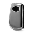 Нано-чехол для дистанционного ключа Toyota с 2 кнопками, темно-серый цвет, серебристая оправа, TYT-C11Y2 | MK3 -| thumbnail