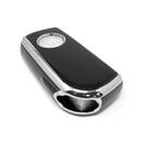 New Aftermarket Nano High Quality Cover For Toyota Remote Key 4 Button Black Color Silver Frame TYT-C11Y4 | Emirates Keys -| thumbnail