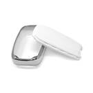 New Aftermarket Nano High Quality Cover For Jeep Remote Key 4 Button White Color Silver Frame Jeep-D11Y4 | Emirates Keys -| thumbnail