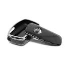 New Aftermarket Nano High Quality Cover For Lexus Remote Key 4 Button Black Color Silver Frame LXS-A11Y4 | Emirates Keys -| thumbnail