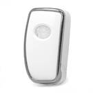 Чехол Nano для дистанционного ключа Lexus 4 кнопки белого цвета с серебряной рамкой LXS-A11Y4 | MK3 -| thumbnail