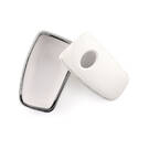 New Aftermarket Nano High Quality Cover For Lexus Remote Key 4 Button White Color Silver Frame LXS-A11Y4 | Emirates Keys -| thumbnail