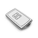 New Aftermarket Nano High Quality Cover For Renault Remote Key 4 Button White Color Silver Frame RN-A11Y | Emirates Keys -| thumbnail