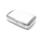 New Aftermarket Nano High Quality Cover For Mazda Remote Key 3 Button White Color Silver Frame MZD-B11Y3 | Emirates Keys -| thumbnail