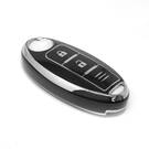 New Aftermarket Nano High Quality Cover For Nissan Remote Key 2 Button Black Color Silver Frame NS-A11Y3C | Emirates Keys -| thumbnail