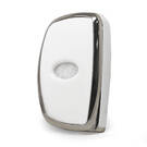 Чехол Nano для дистанционного ключа Hyundai с 3 кнопками, белый цвет, серебристая рамка HY-A11Y3B | MK3 -| thumbnail