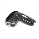 New Aftermarket Nano High Quality Cover For Hyundai Remote Key 5 Button Black Color Silver Frame HY-H11Y5 | Emirates Keys -| thumbnail