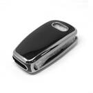 New Aftermarket Nano High Quality Cover For Audi Remote Key 3 Button Black Color Silver Frame Audi-C11Y | Emirates Keys -| thumbnail