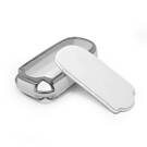 New Aftermarket Nano High Quality Cover For Jeep Remote Key 3 Button White Color Silver Frame Jeep-B11Y3 | Emirates Keys -| thumbnail