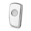 Nano Cover For Nissan Remote Key 2 Button White Color Silver Frame NS-B11Y2 | MK3 -| thumbnail