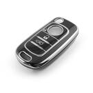 New Aftermarket Nano High Quality Cover For Fiat Remote Key 3 Button Black Color Silver Frame FIAT-C11Y3B | Emirates Keys -| thumbnail