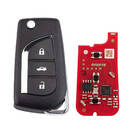 New Xhorse VVDI Key Tool VVDI2 Wire Flip Remote Key 3 Button Toyota Type XKTO20EN 2nd Generation ( New Version of XKTO00EN ) | Emirates Keys -| thumbnail