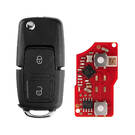 New Xhorse VVDI Key Tool VVDI2 Wire Flip Remote Key 2 Buttons VW Type XKB528EN 2nd Generation ( New Version of XKB508EN ) | Emirates Keys -| thumbnail