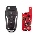 New Xhorse VVDI Key Tool VVDI2 Wire Flip Remote Key 3+1 Button Ford Type XKFO21EN 2nd Generation ( New Version of XKFO01EN ) | Emirates Keys -| thumbnail