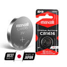 Maxell CR1616 Universal Battery Cell Card (1 Piece Packaging)