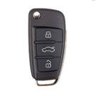 Xhorse VVDI Key Tool VVDI2 Wire Flip Remote Key 3 pulsanti Audi tipo XKA620EN