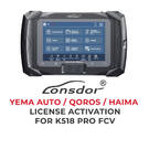 Lonsdor - YEMA AUTO / QOROS / HAIMA License activation For K518 Pro FCV
