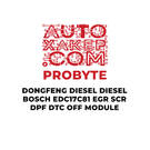 Module de désactivation du DTC du DPF EGR SCR Bosch EDC17C81 de DongFeng Diesel Diesel ProByte