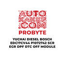 Module de désactivation du DPF SCR EGR DTC ProByte Yuchai Diesel Bosch EDC17CV44 P1072742