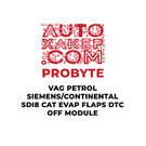 ProByte VAG Petrol SIEMENS/CONTINENTAL SDI8 CAT EVAP FLAPS DTC OFF Module