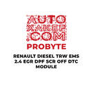 Módulo DTC ProByte Renault Diesel TRW EMS 2.4 EGR DPF SCR desactivado